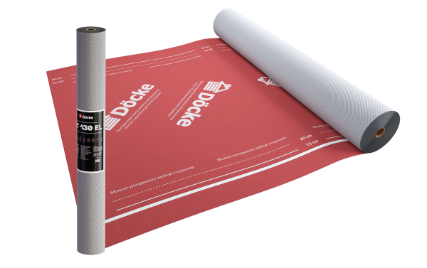 Супердиффузионная мембрана Docke, АT 130 EL трёхслойная, (универсальная с клеевой полосой) купить в Учалах