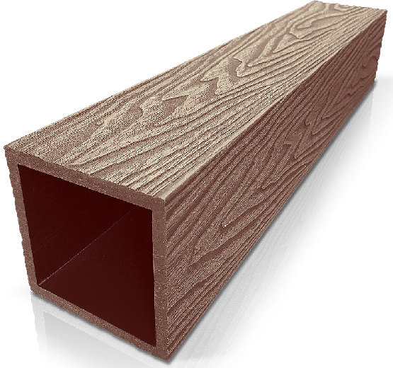 Столб ДПК 3D GardenParkett фактура дерева Светло-коричневый купить в Учалах