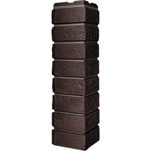 Угол наружный ДАЧНЫЙ Серия Баварский кирпич Темно коричневый купить в Учалах