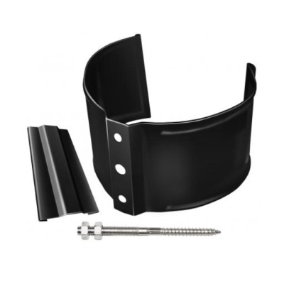 Водосток Grand Line 125x90 – Хомут трубы (на кирпич) RAL 9005