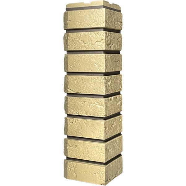 Угол наружный ДАЧНЫЙ Серия Баварский кирпич Песочный купить в Учалах