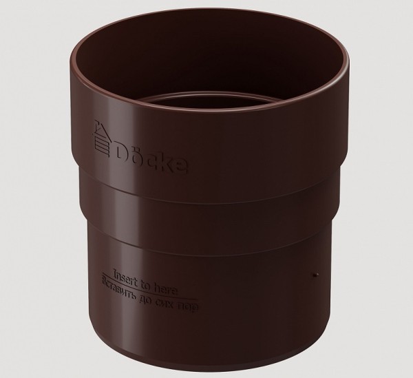 Муфта соединительная ПВХ Docke STANDART Тёмно-коричневый купить в Учалах