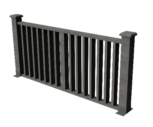 Ограждения декоративное ДПК GRINDERDECO Риальто серый базальт купить в Учалах