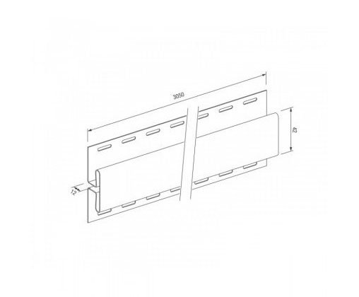 H-профиль для винилового сайдинга VOX STANDART купить в Учалах