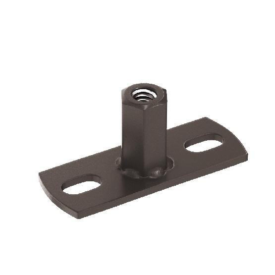 Водосток Aquasistem, система 125x90 - Держатель для хомута под метиз RR 32 Тёмно-Коричневый купить в Учалах