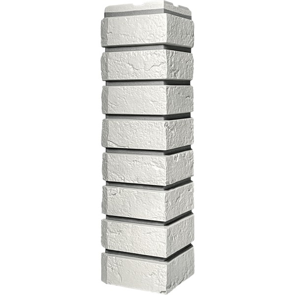 Угол наружный ДАЧНЫЙ Серия Баварский кирпич Белый купить в Учалах