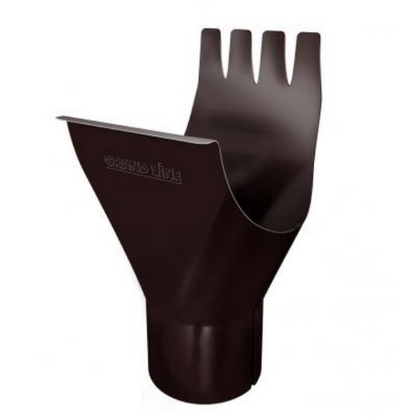 Водосток Grand Line 125x90 – Воронка желоба RAL 8017 купить в Учалах