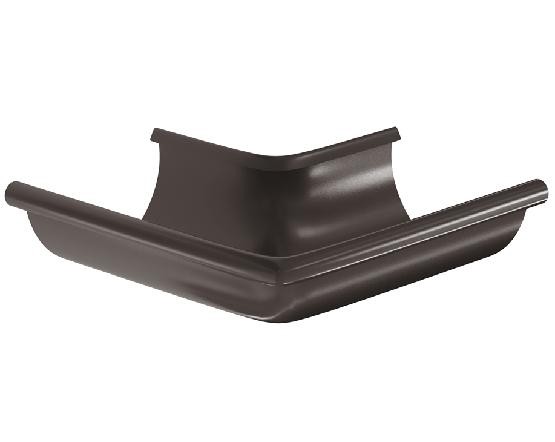 Водосток Aquasistem, система 125x90 -  Угол желоба, наружный 90° RR 32 Тёмно Коричневый купить в Учалах