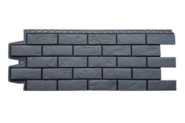 ФП Grand Line состаренный кирпич премиум Графит (шов RAL 9005) купить в Учалах