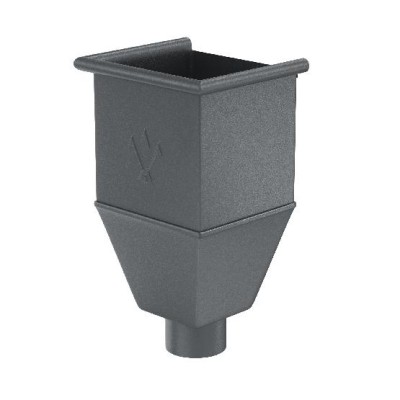 Водосток Aquasistem, Система 150/100 - Воронка_водосборная удлиненая RR 23 Маренго matt