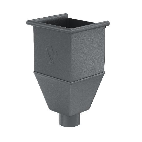 Водосток Aquasistem, Система 150/100 - Воронка_водосборная удлиненая RR 23 Маренго matt купить в Учалах