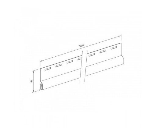 Стартовый профиль для винилового сайдинга VOX STANDART купить в Учалах