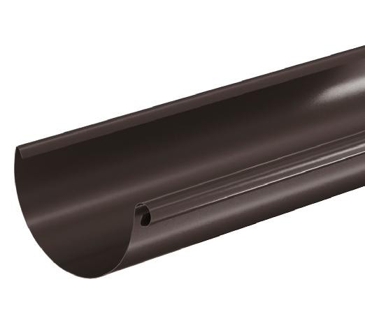 Водосток Aquasistem, система 125x90 - Водосточный желоб 3.00м RR 32 Тёмно Коричневый купить в Учалах