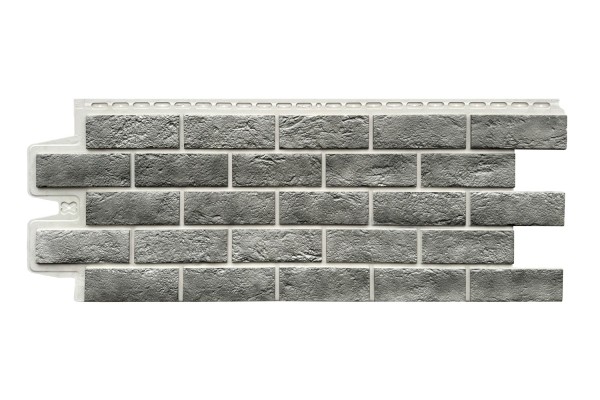 Фасадная панель Grand Line Состаренный кирпич Элит гранит, ШОВ белый купить в Учалах