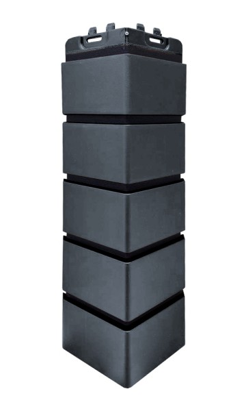 Угол Grand Line состаренный кирпич премиум Графит (шов RAL 9005) купить в Учалах