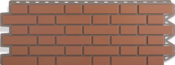 Фасадная панель Альта-Профиль, Кирпич Клинкерный, Красный купить в Учалах