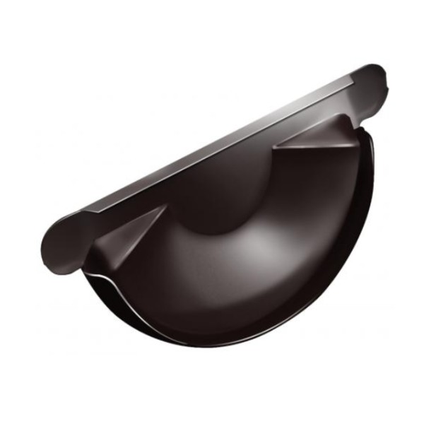 Водосток Grand Line 125x90 – Заглушка желоба RAL 8017 купить в Учалах