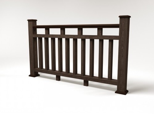 Ограждение из ДПК FG8 венге купить в Учалах