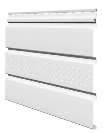 Софит ламинированный VOX UNICOLOR с центральной перфорацией, Белый купить в Учалах