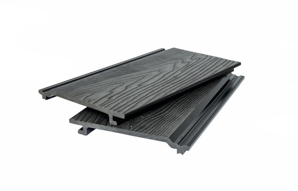 Фасадная доска POLIVAN GROUP 3D фактура дерева DENPASAR чёрный купить в Учалах