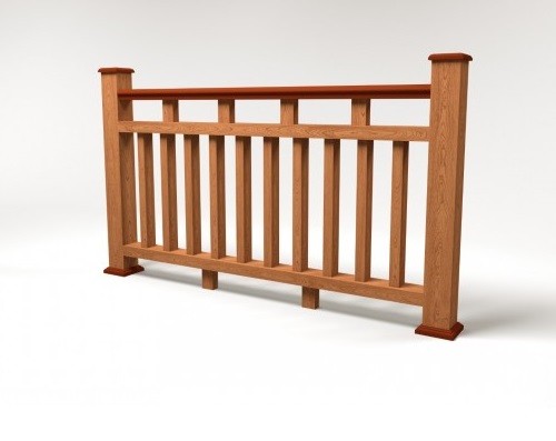 Ограждение из ДПК FG8 терракот купить в Учалах