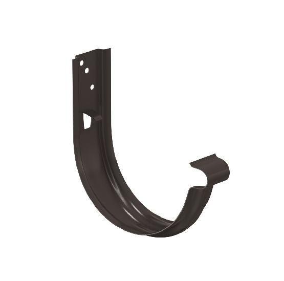 Водосток Aquasistem, система 125x90 - Крюк крепления желоба универсальный RR 32 Тёмно-Коричневый купить в Учалах