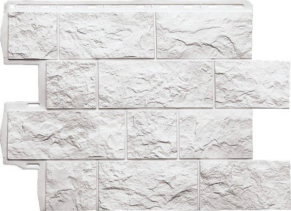 Фасадная панель Альта-Профиль Туф ЭКО Белый купить в Учалах