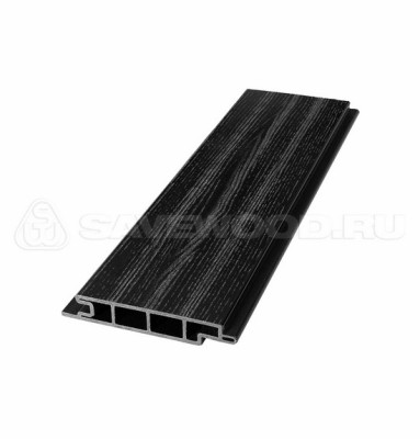 Террасная доска из ДПК SW Padus радиальный распил «SaveWood» черный