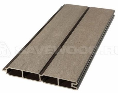 Заборный профиль из ДПК Savewood SW Agger матовый тёмно-коричневы