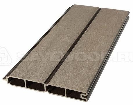 Заборный профиль из ДПК Savewood SW Agger матовый тёмно-коричневы купить в Учалах