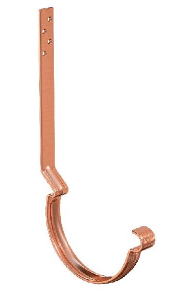 Водосток Aquasistem, система 150/100 - Крюк крепления желоба удлиненный (усиленный) медный купить в Учалах